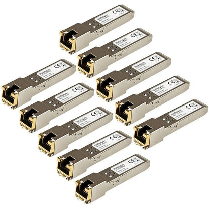 Startech.Com 10 Pack Hpe J8177C Compatible Sfp Module - 1000Base-T - Sfp To Rj45 Cat6/Cat5E - 1Ge