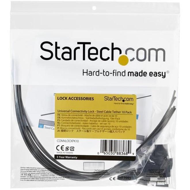 Startech.Com 10-Pack Security Cable Tethers For Adapters & Dongles - Universal Cable Adapter
