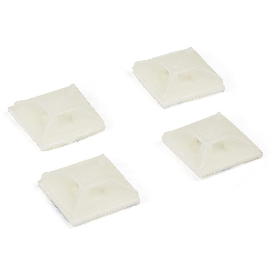 Startech.Com 100 Pack Cable Tie Mounts With Adhesive Tape For 0.13 In. (3.2 Mm) Wide Ties -