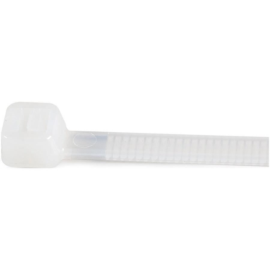 Startech.Com 1000 Pack 8" Cable Ties - White Large Nylon/Plastic Zip Tie - Adjustable