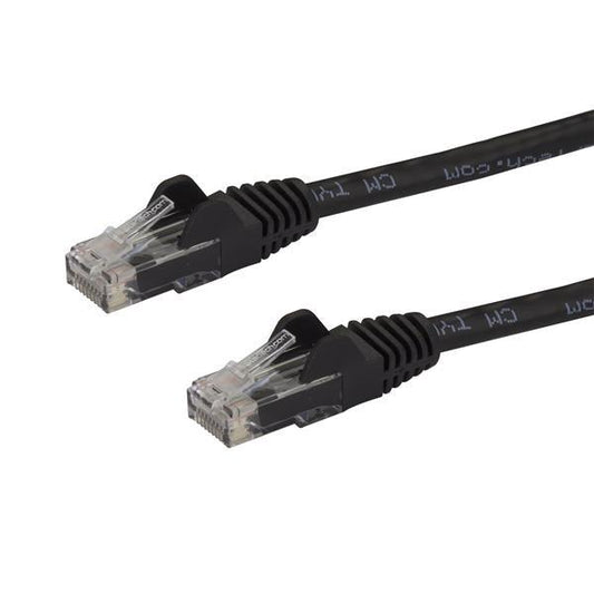 Startech.Com 100Ft Cat6 Ethernet Cable - Black Cat 6 Gigabit Ethernet Wire -650Mhz 100W Poe Rj45 Utp N6Patch100Bk