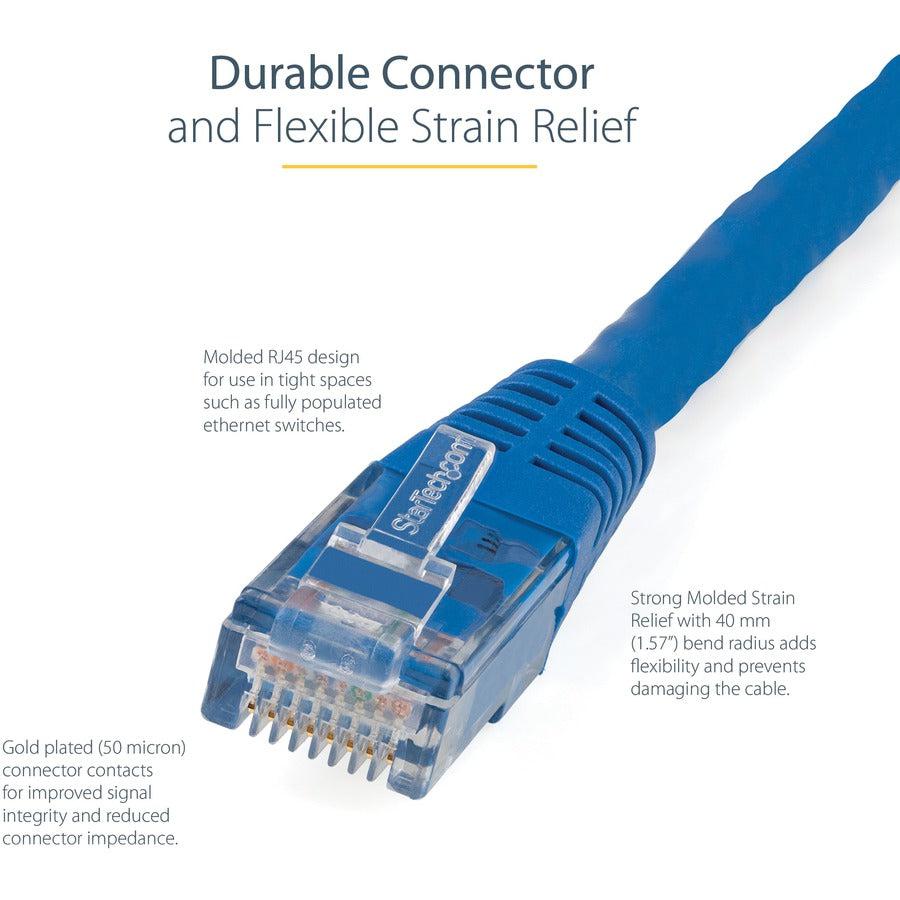 Startech.Com 100Ft Cat6 Ethernet Cable - Blue Cat 6 Gigabit Ethernet Wire -650Mhz 100W Poe Rj45 C6Patch100Bl