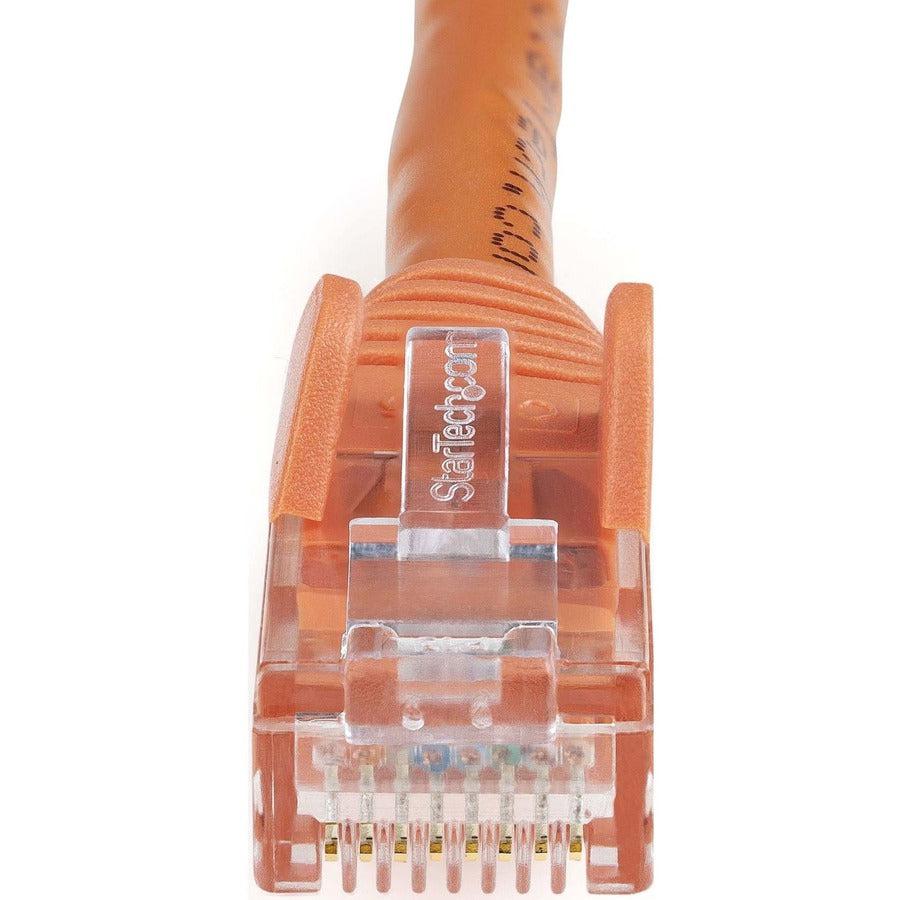 Startech.Com 100Ft Cat6 Ethernet Cable - Orange Cat 6 Gigabit Ethernet Wire -650Mhz 100W Poe Rj45 N6Patch100Or