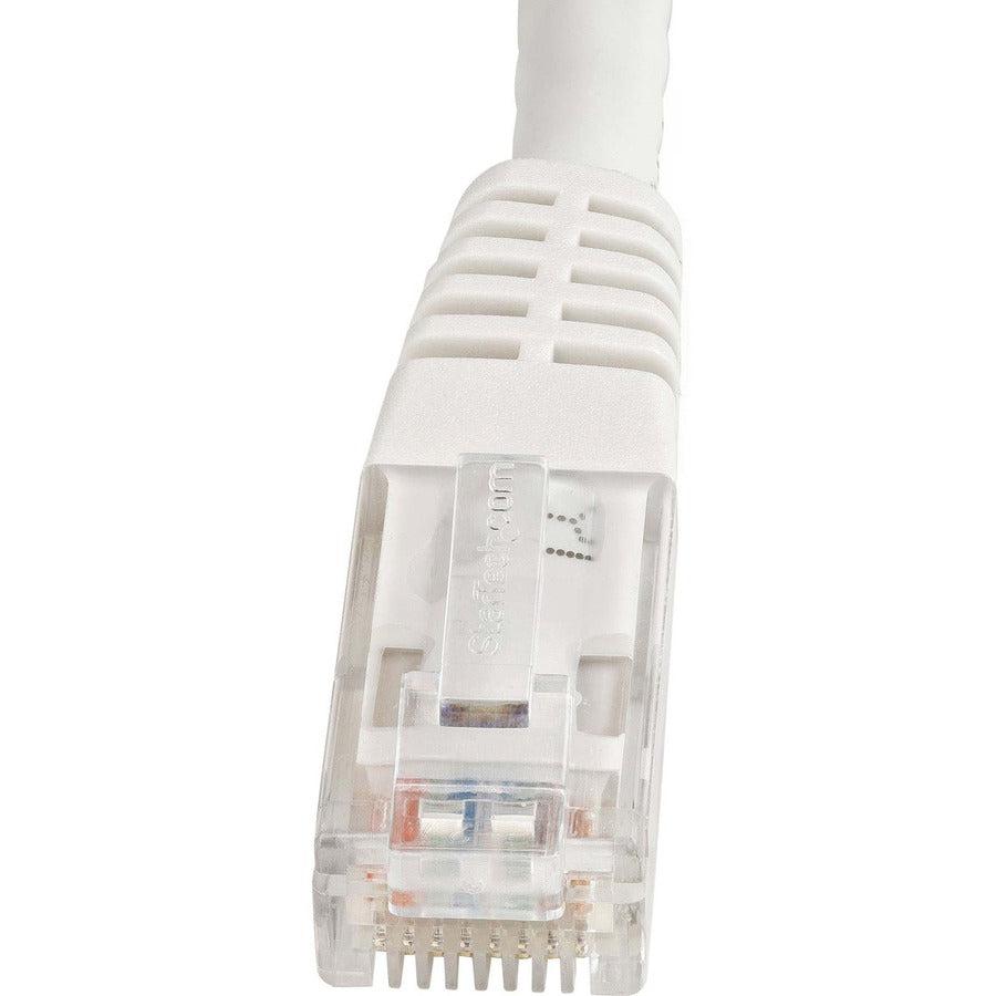 Startech.Com 100Ft Cat6 Ethernet Cable - White Cat 6 Gigabit Ethernet Wire -650Mhz 100W Poe Rj45 Utp C6Patch100Wh