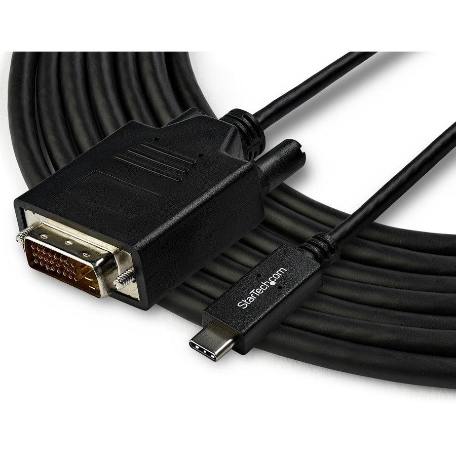 Startech.Com 10Ft (3M) Usb C To Dvi Cable - 1080P (Single Link) Usb Type-C (Dp Alt Mode Hbr2) To