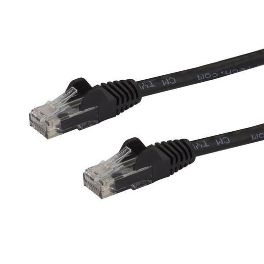 Startech.Com 10Ft Cat6 Ethernet Cable - Black Cat 6 Gigabit Ethernet Wire -650Mhz 100W Poe Rj45 N6Patch10Bk