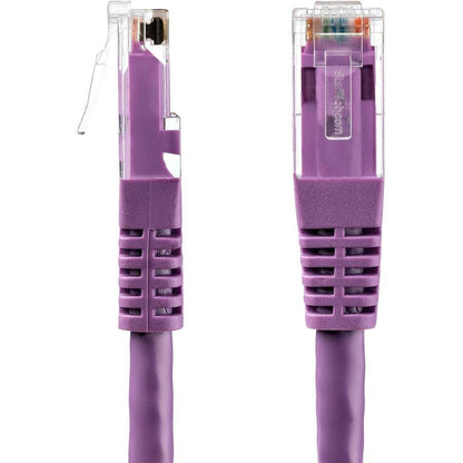 Startech.Com 10Ft Cat6 Ethernet Cable - Purple Cat 6 Gigabit Ethernet Wire -650Mhz 100W Poe Rj45 Utp C6Patch10Pl