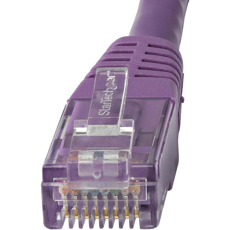 Startech.Com 10Ft Cat6 Ethernet Cable - Purple Cat 6 Gigabit Ethernet Wire -650Mhz 100W Poe Rj45 Utp C6Patch10Pl