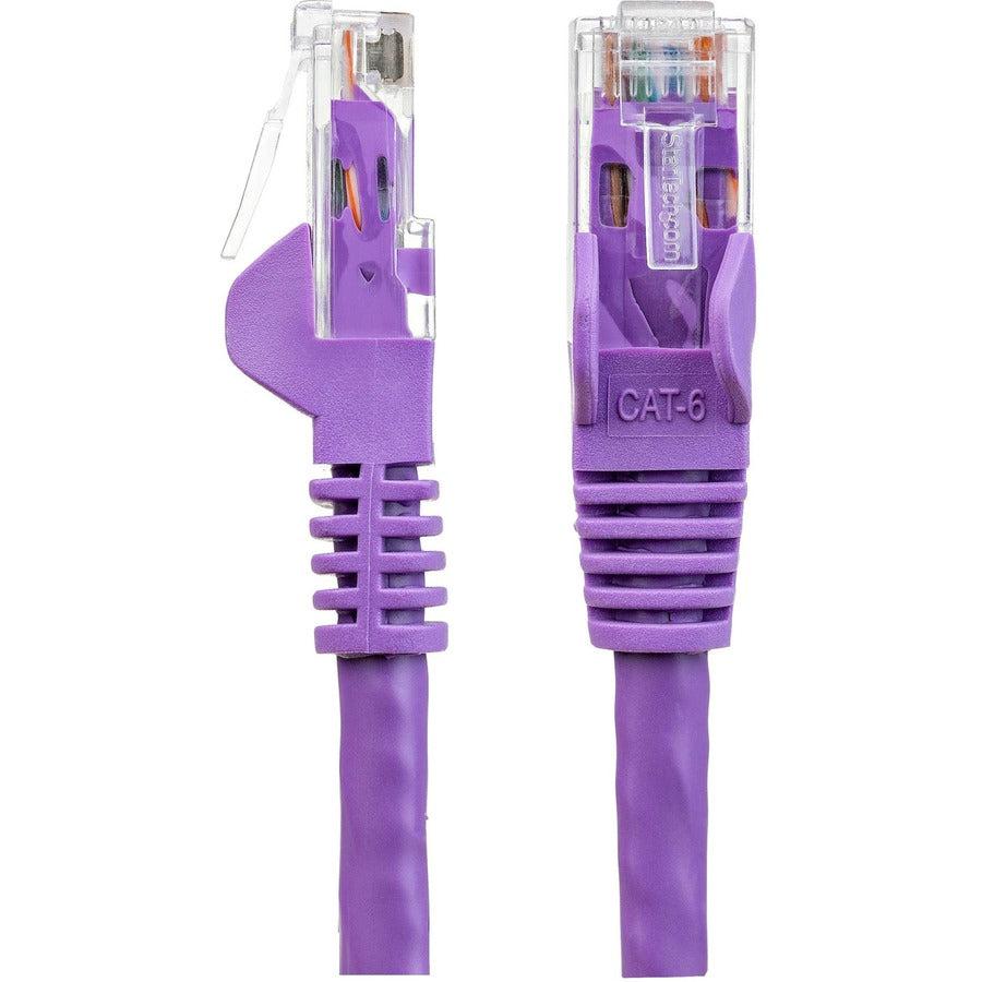 Startech.Com 10Ft Cat6 Ethernet Cable - Purple Cat 6 Gigabit Ethernet Wire -650Mhz 100W Poe Rj45 Utp N6Patch10Pl