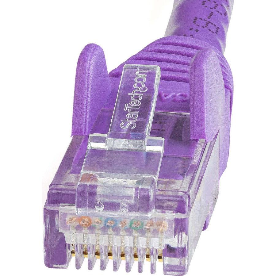 Startech.Com 10Ft Cat6 Ethernet Cable - Purple Cat 6 Gigabit Ethernet Wire -650Mhz 100W Poe Rj45 Utp N6Patch10Pl