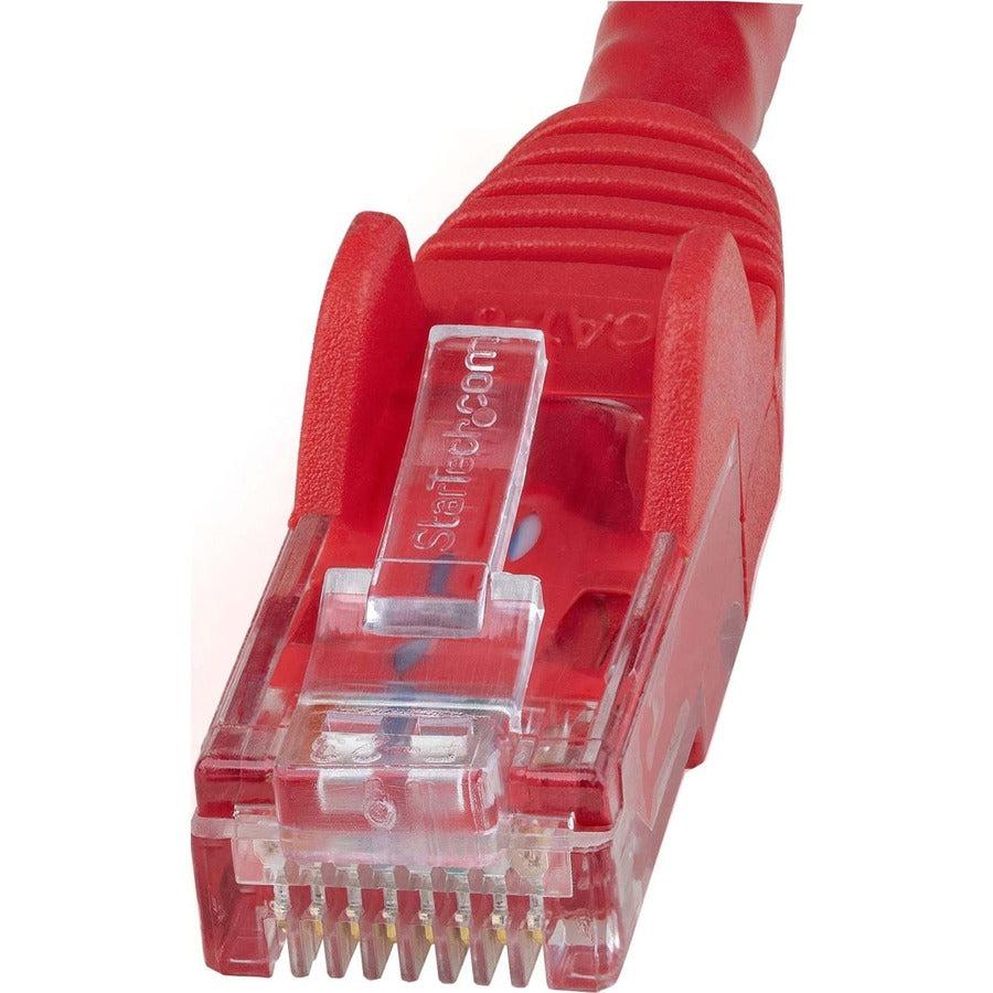 Startech.Com 10Ft Cat6 Ethernet Cable - Red Cat 6 Gigabit Ethernet Wire -650Mhz 100W Poe Rj45 Utp N6Patch10Rd