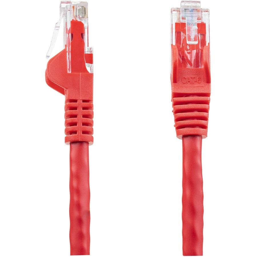 Startech.Com 10Ft Cat6 Ethernet Cable - Red Cat 6 Gigabit Ethernet Wire -650Mhz 100W Poe Rj45 Utp N6Patch10Rd