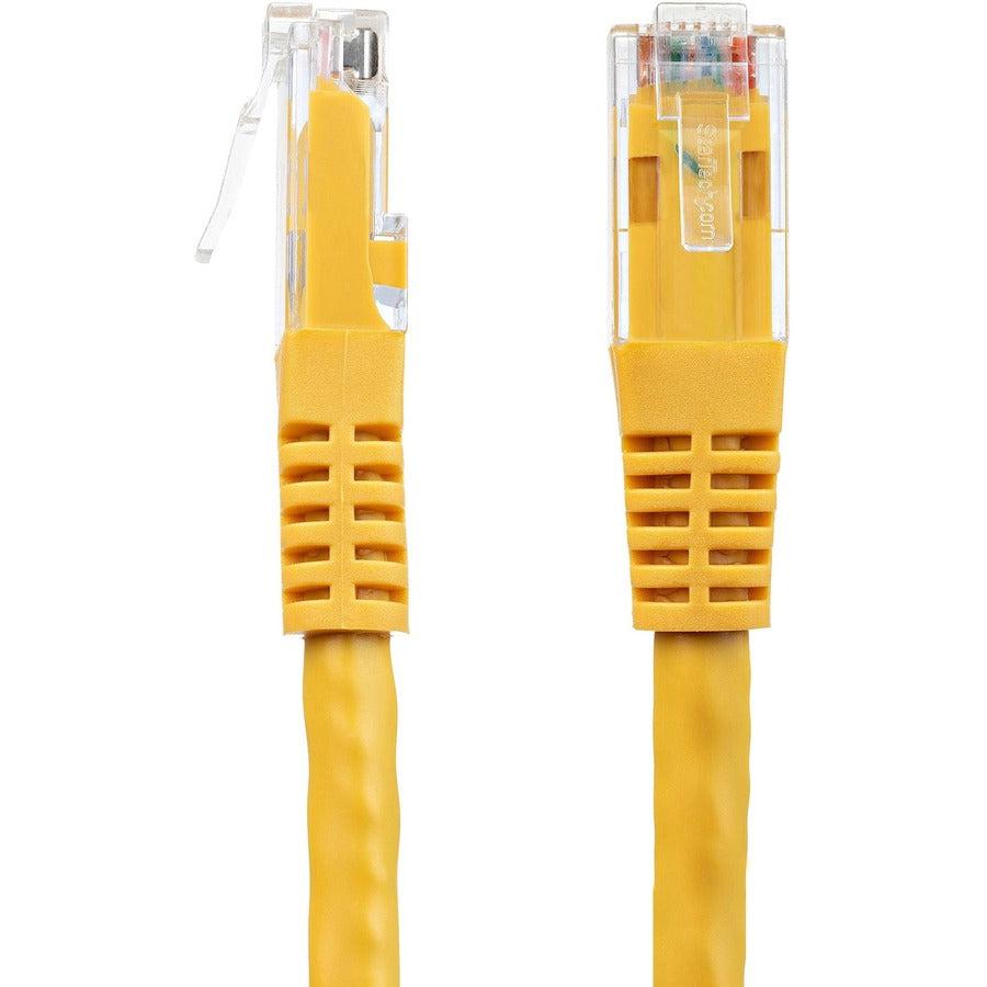 Startech.Com 10Ft Cat6 Ethernet Cable - Yellow Cat 6 Gigabit Ethernet Wire -650Mhz 100W Poe Rj45 Utp