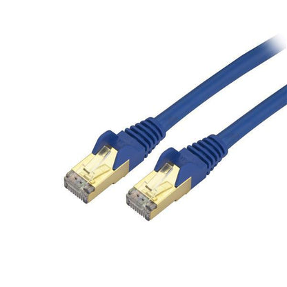 Startech.Com 10Ft Cat6A Ethernet Cable - 10 Gigabit Shielded Snagless Rj45 100W Poe Patch Cord - C6Aspat10Bl