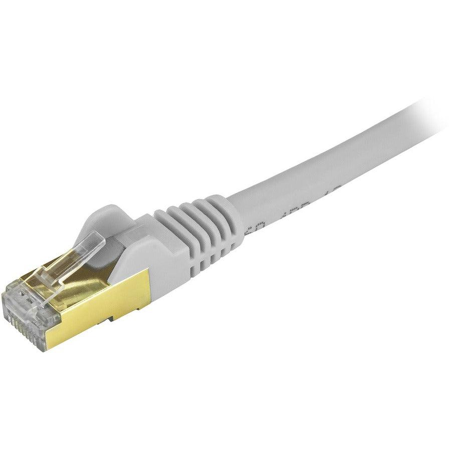 Startech.Com 14Ft Cat6A Ethernet Cable - 10 Gigabit Shielded Snagless Rj45 100W Poe Patch Cord - C6Aspat14Gr
