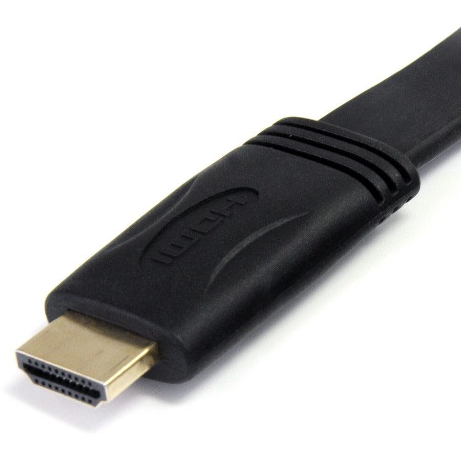 Startech.Com 15 Ft Flat High Speed Hdmi Cable With Ethernet - Ultra Hd 4K X 2K Hdmi Cable - Hdmi To Hdmi M/M