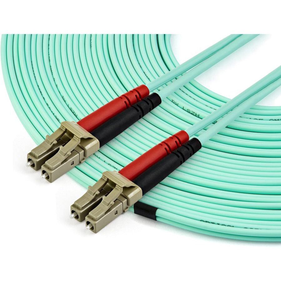 Startech.Com 15 M Om4 Lc To Lc Multimode Duplex Fiber Optic Patch Cable