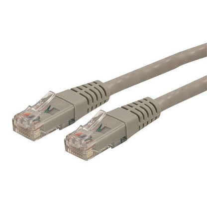 Startech.Com 15Ft Cat6 Ethernet Cable - Gray Cat 6 Gigabit Ethernet Wire -650Mhz 100W Poe Rj45 Utp C6Patch15Gr