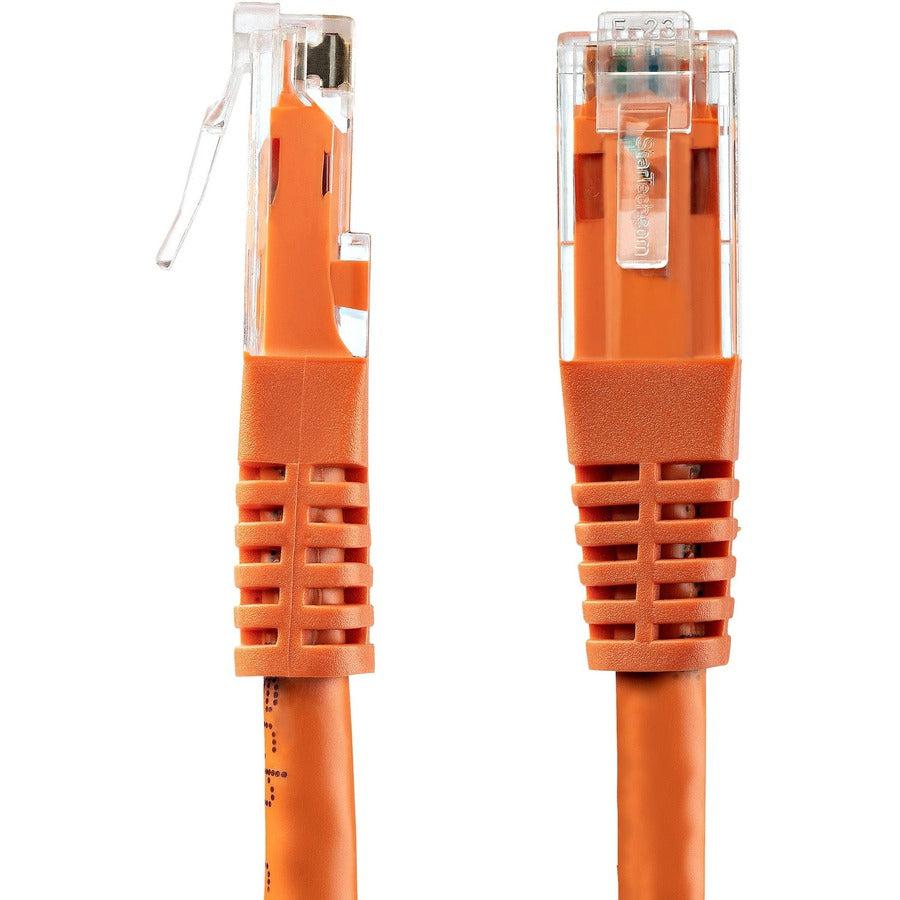 Startech.Com 15Ft Cat6 Ethernet Cable - Orange Cat 6 Gigabit Ethernet Wire -650Mhz 100W Poe Rj45 Utp