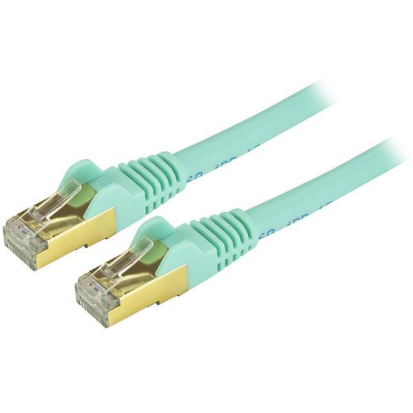 Startech.Com 15Ft Cat6A Ethernet Cable - 10 Gigabit Shielded Snagless Rj45 100W Poe Patch Cord - C6Aspat15Aq