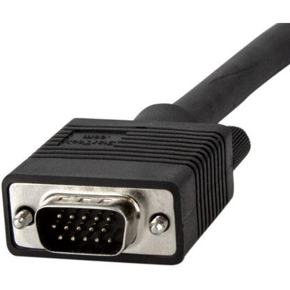 Startech.Com 15Ft Coax High Resolution 90Deg; Down Angled Vga Monitor Cable - Hd15 M/M