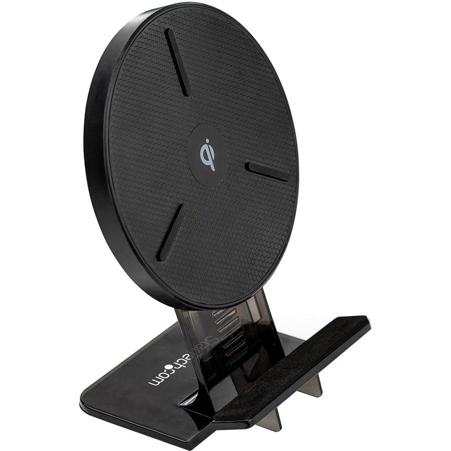 Startech.Com 15W Qi Wireless Charging Stand - Qi Certified Wireless Charger Stand Or Pad -