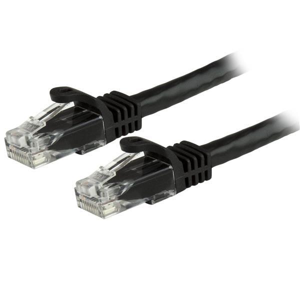 Startech.Com 1Ft Cat6 Ethernet Cable - Black Cat 6 Gigabit Ethernet Wire -650Mhz 100W Poe Rj45 Utp N6Patch1Bk