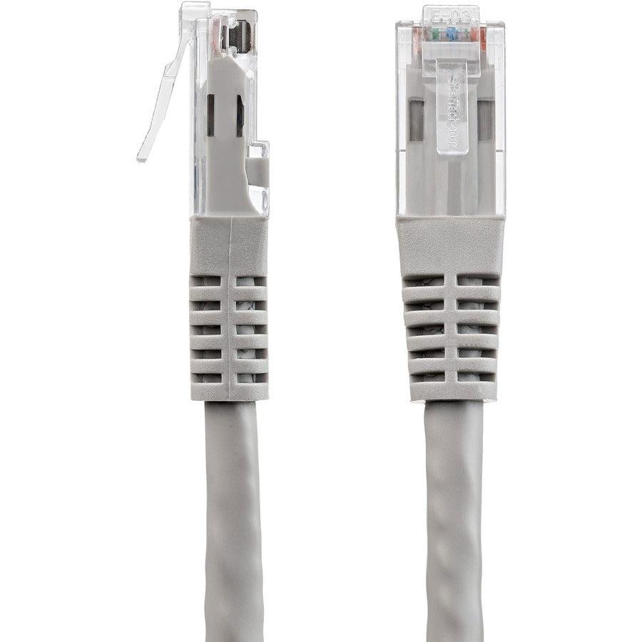 Startech.Com 1Ft Cat6 Ethernet Cable - Gray Cat 6 Gigabit Ethernet Wire -650Mhz 100W Poe Rj45 Utp C6Patch1Gr