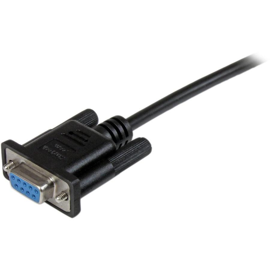 Startech.Com 1M Black Db9 Rs232 Serial Null Modem Cable F/F