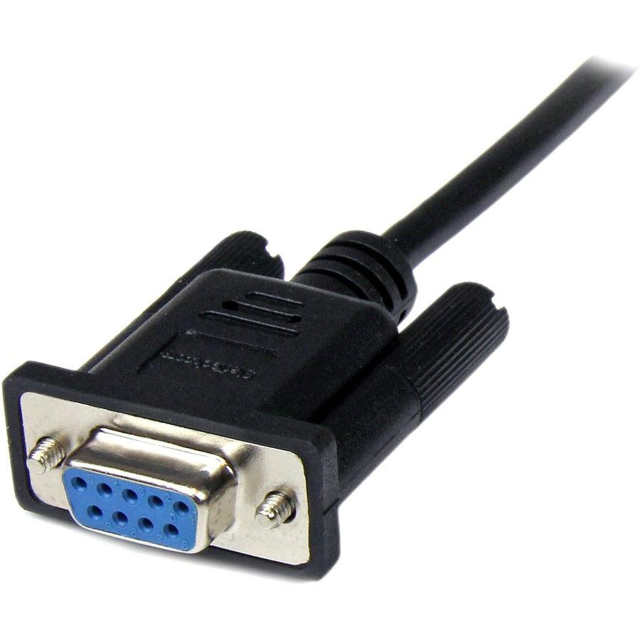 Startech.Com 1M Black Db9 Rs232 Serial Null Modem Cable F/M