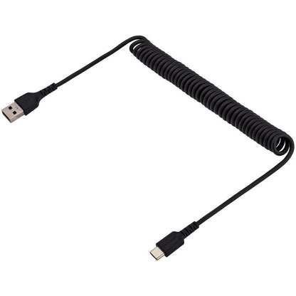 Startech.Com 1M Usb A To C Charging Cable, Coiled Heavy Duty Fast Charge & Sync, High Quality Usb