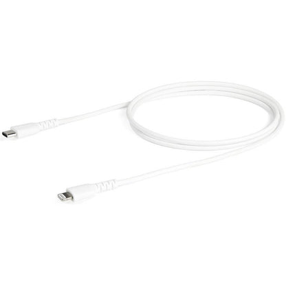 Startech.Com 1M Usb C To Lightning Cable - Durable White Usb Type C To Lightning Connector Fast Charge & Sync Charging Cord, Rugged W/Aramid Fiber Apple Mfi Certified Iphone 11 Ipad Air