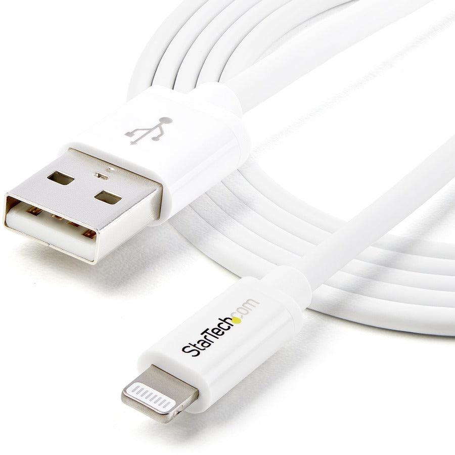 Startech.Com 2 M (6 Ft.) Usb To Lightning Cable - Long Iphone / Ipad / Ipod Charger Cable - Lightning To Usb Cable - Apple Mfi Certified - White
