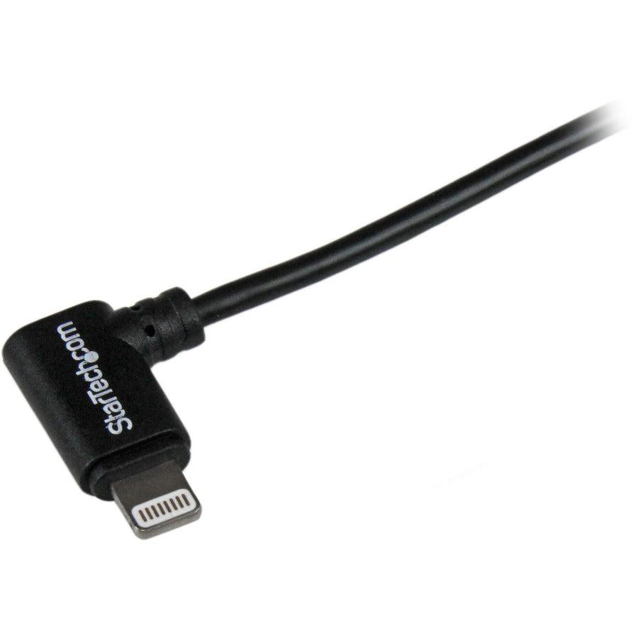 Startech.Com 2 M (6 Ft.) Usb To Lightning Cable - Right Angle Iphone / Ipad / Ipod Charger Cable -