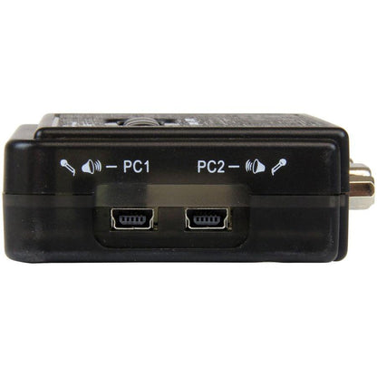 Startech.Com 2 Port Black Usb Kvm Switch Kit With Audio And Cables