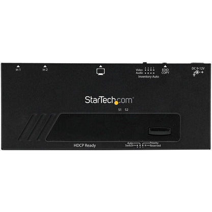 Startech.Com 2 Port Hdmi Switch W/ Automatic And Priority Switching - 1080P