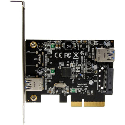 Startech.Com 2-Port Usb 3.1 (10Gbps) Card - Usb-A, 1X External, 1X Internal - Pcie