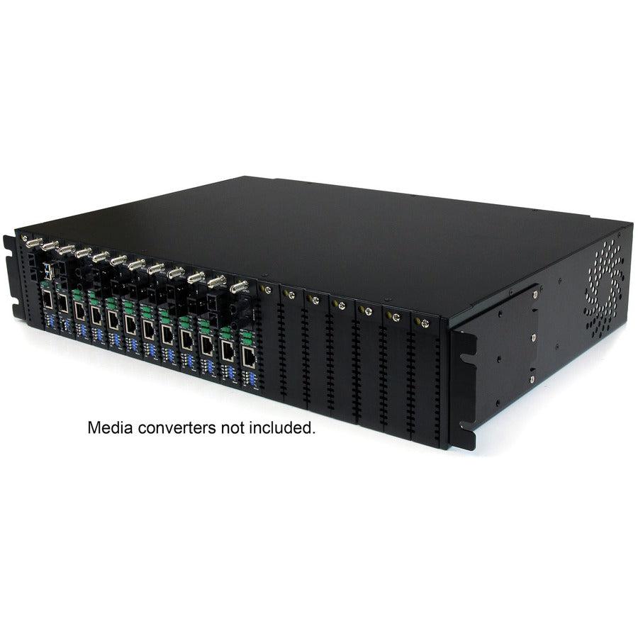 Startech.Com 20-Slot 2U Rack Mount Media Converter Chassis For Et Series 2 Fiber Media Converter