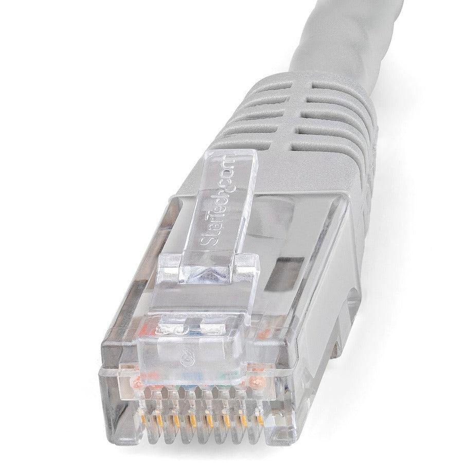 Startech.Com 20Ft Cat6 Ethernet Cable - Gray Cat 6 Gigabit Ethernet Wire -650Mhz 100W Poe Rj45 Utp C6Patch20Gr