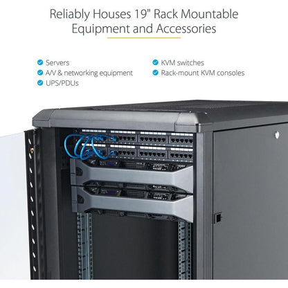 Startech.Com 25U 36In Knock-Down Server Rack Cabinet With Casters