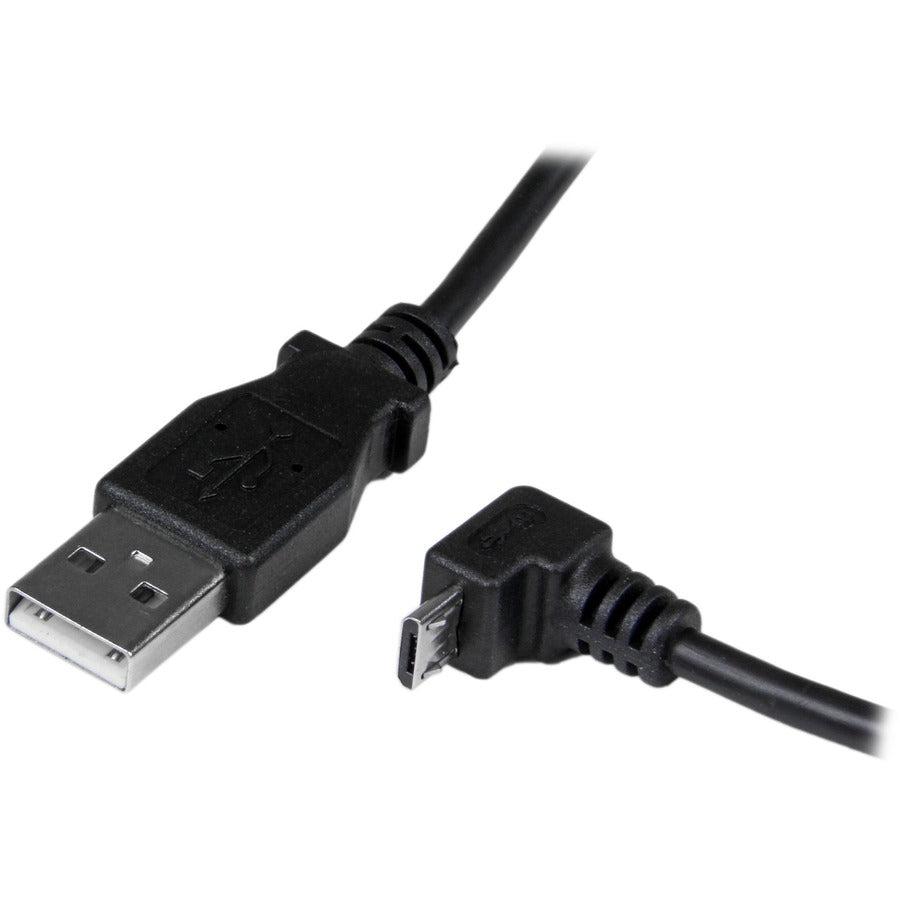 Startech.Com 2M Micro Usb Cable - A To Down Angle Micro B