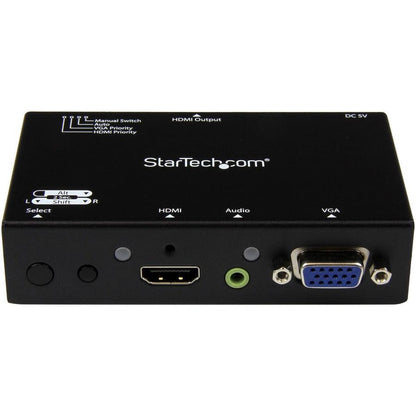 Startech.Com 2X1 Hdmi + Vga To Hdmi Converter Switch W/ Automatic And Priority Switching  1080P