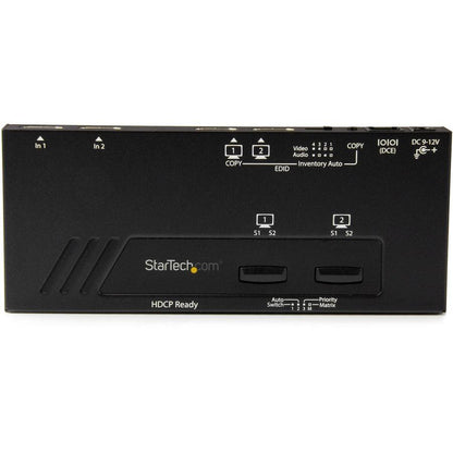 Startech.Com 2X2 Hdmi Matrix Switch - 4K With Fast Switching And Auto-Sensing