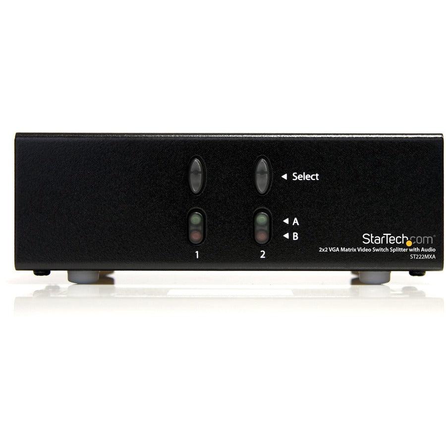 Startech.Com 2X2 Vga Matrix Video Switch Splitter With Audio