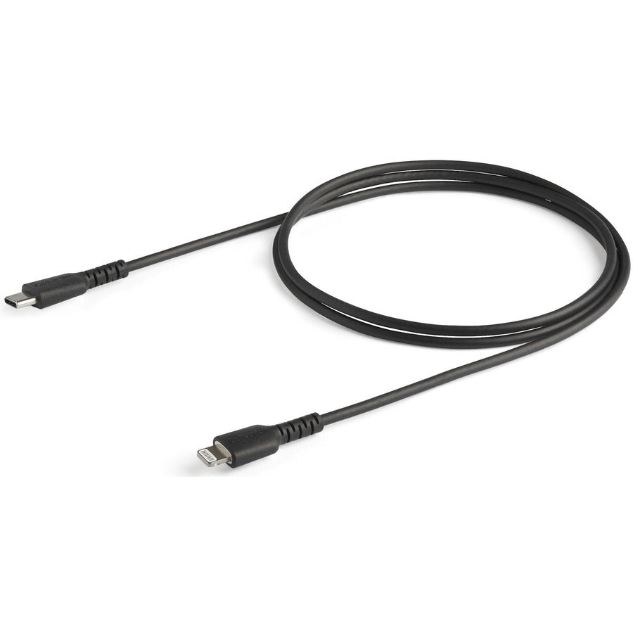 Startech.Com 3 Foot (1M) Durable Black Usb-C To Lightning Cable - Heavy Duty Rugged Aramid Fiber Usb