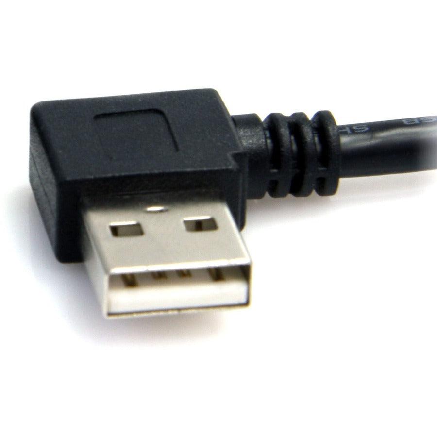 Startech.Com 3 Ft A Right Angle To B Right Angle Usb Cable - M/M