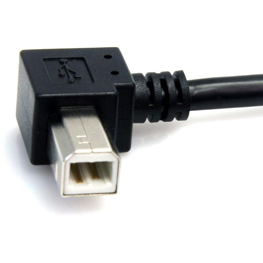 Startech.Com 3 Ft A Right Angle To B Right Angle Usb Cable - M/M