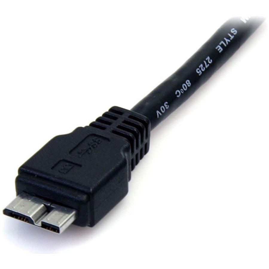 Startech.Com 3 Ft Black Superspeed Usb 3.0 Cable A To Micro B - M/M