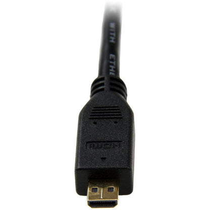 Startech.Com 3 Ft High Speed Hdmi Cable With Ethernet - Hdmi To Hdmi Micro - M/M