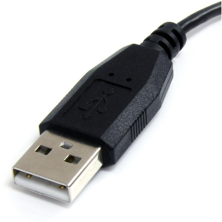 Startech.Com 3 Ft Micro Usb Cable - A To Left Angle Micro B